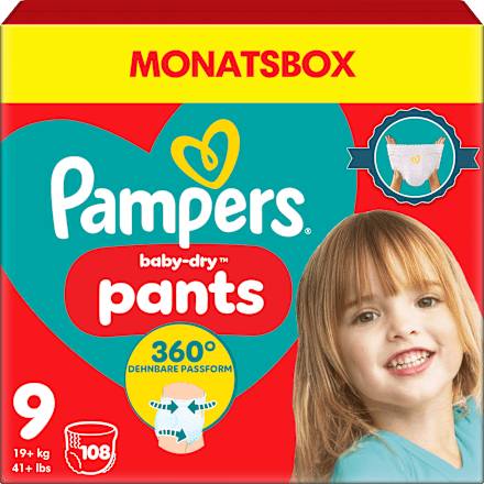 Baby Pants Gr. 9 (19+ kg) Monatsbox Pampers baby-dry