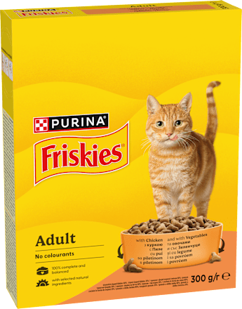 Potpuna suva hrana za odrasle mačke sa piletinom i povrćem PURINA Friskies