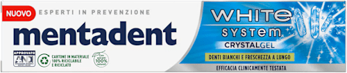 Dentifricio Crystal Gel  mentadent