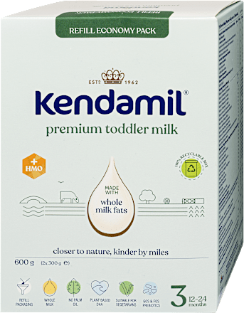 Tejalapú prémium anyatej-kiegészítő tápszer, 1 éves kortól Kendamil