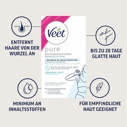 Kaltwachsstreifen Bikini & Achseln Veet