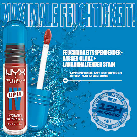 Lipgloss LIP IV Stain 18 Drippin' Nude NYX PROFESSIONAL MAKEUP