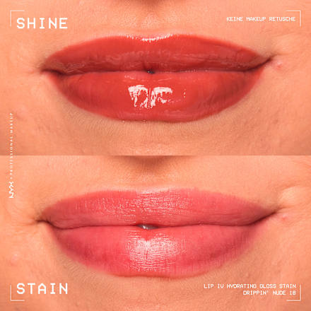 Lipgloss LIP IV Stain 18 Drippin' Nude NYX PROFESSIONAL MAKEUP