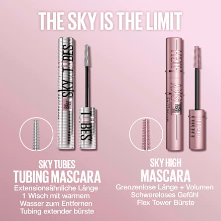 Mascara Sky High Tubes Very Black MAYBELLINE NEW YORK