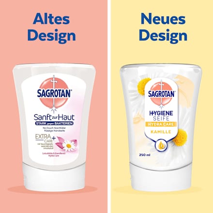Seifenspender No Touch Kamille & Lotus, Hydra Care Nachfüllpack Sagrotan