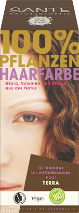 Pflanzenhaarfarbe Terra Santé naturally.