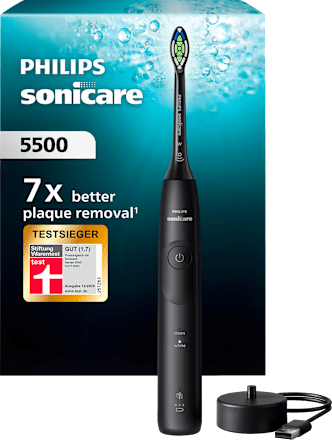 Schallzahnbürste 5500 schwarz Philips Sonicare
