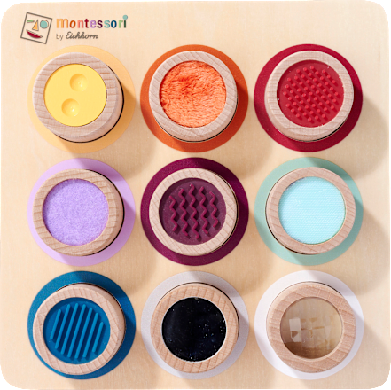 Fühlbrett Montessori Eichhorn