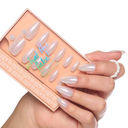 what the fake! manikir set, veštački nokti – 01 Glazed  essence