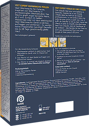 Warmwachs Perlen Veet