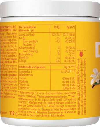 Daily Gut Darm Pulver Vanille BRAINEFFECT