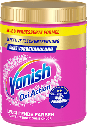 Fleckenentferner Pulver Wäsche Booster Vanish Oxi Action