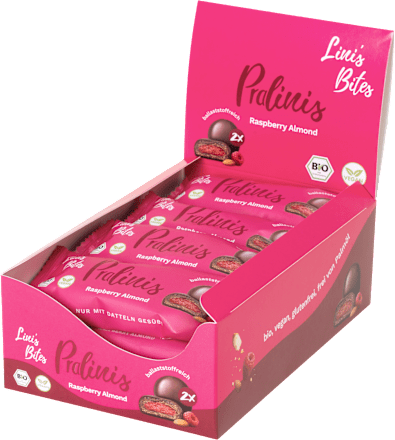 Schokolade Pralinis Raspberry Almond Lini's Bites