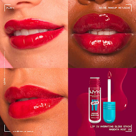 Lipgloss Lip IV Hydrating Gloss Serum 19 Magenta Mist NYX PROFESSIONAL MAKEUP