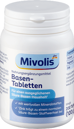 tablety zásadité Mivolis