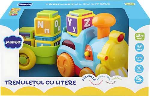 Trenuleț cu litere  Minibo