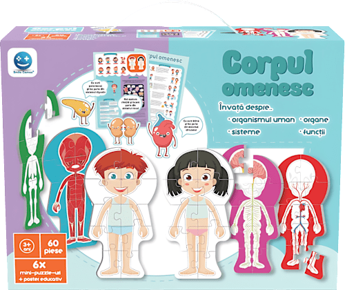 Puzzle corp omenesc, 60 piese Smile Games