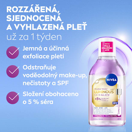 Luminous 630 Skin Glow micelární voda NIVEA