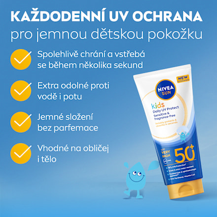 kids mléko na opalování Daily UV Protect SPF50+ NIVEA SUN