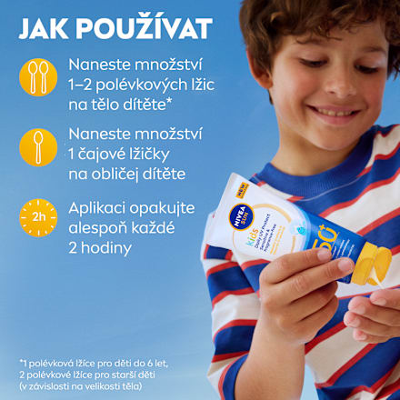 kids mléko na opalování Daily UV Protect SPF50+ NIVEA SUN