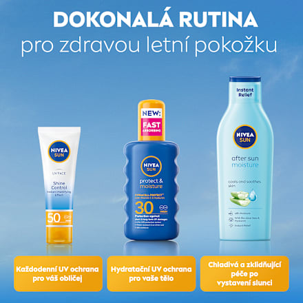 sprej na opalování protect & moisture SPF30 NIVEA SUN