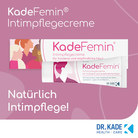 KadeFemin Intimpflegecreme für trockene und empfindliche Haut KadeFemin