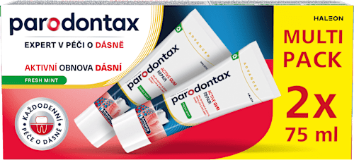 zubní pasta Aktivní obnova dásní Fresh Mint 2x75 ml parodontax