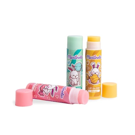 Yummy Trio set balsam de buze pentru copii Martinelia