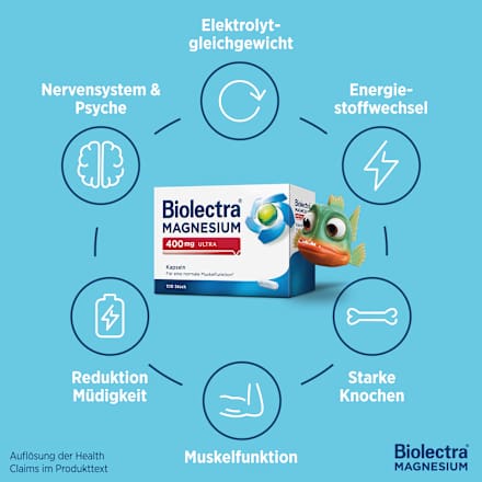 Biolectra Magnesium 400mg ultra Kapseln 40 St Biolectra