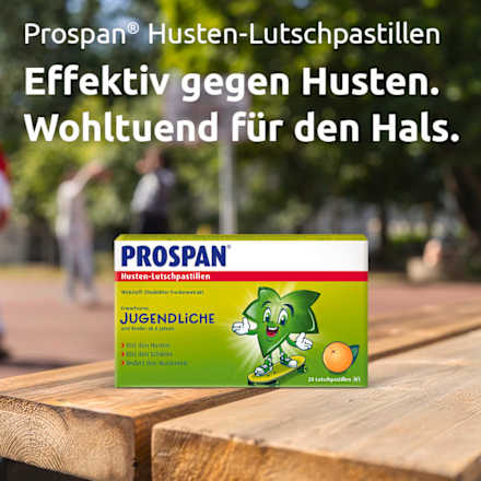 Prospan Efeubltter-Trockenextrakt Husten-Lutschpastillen  Orangen-Geschmack, 20 St