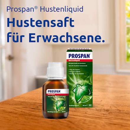 Prospan Efeubltter-Trockenextrakt Hustenliquid mit Mentholgeschmack, 105 ml