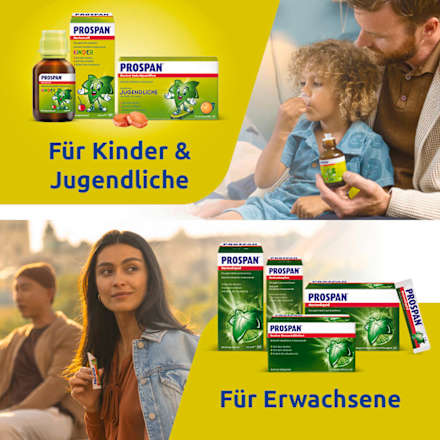 Prospan Efeublätter-Trockenextrakt Hustensaft Kinder mit Kirschgeschmack Prospan