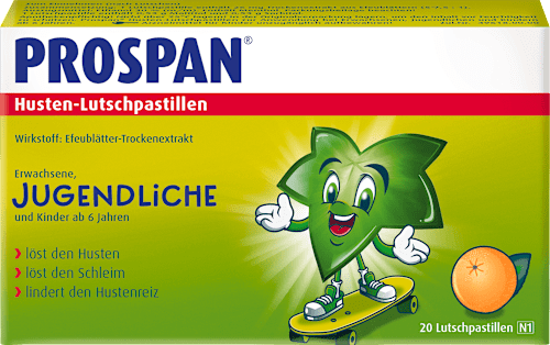 Prospan Prospan Efeubltter-Trockenextrakt Husten-Lutschpastillen  Orangen-Geschmack, 20 St dauerhaft gnstig online kaufen | dm-med