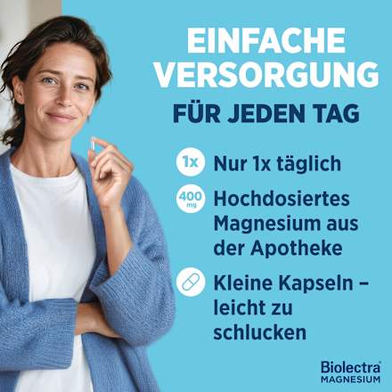 Biolectra Magnesium 400mg ultra Kapseln 100 St Biolectra