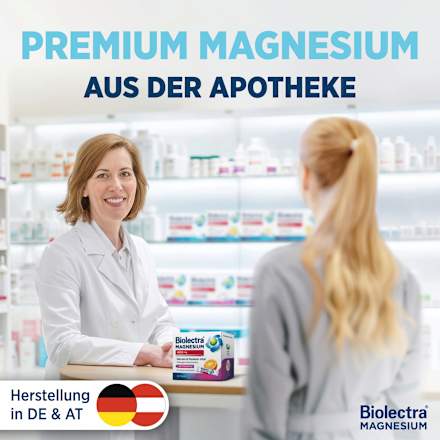 Biolectra MAGNESIUM 400mg Nerven & Muskeln Vital Sticks 30 St Biolectra