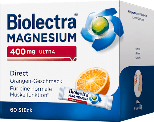 Biolectra Magnesium 400mg Ultra Direct Orange Stick 60 St Biolectra