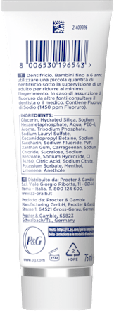 Dentifricio 3D WHITE ADVANCED BIANCO PERFETTO Oral-B