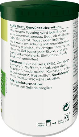 Gewürzzubereitung Topping für Brot LEBENSBAUM