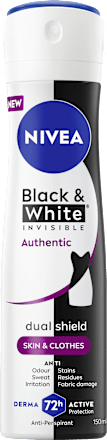Antitranspirant Deospray Black and White Invisible Authentic NIVEA