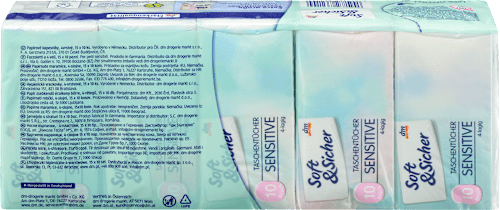 Sensitive hygienické vreckovky 15x10 Soft&Sicher