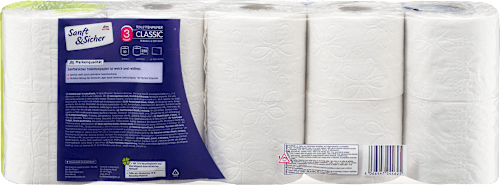 Classic toaletni papir, 3-slojni Sanft&Sicher