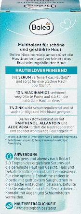 Siero viso con niacinamide e zinco Balea