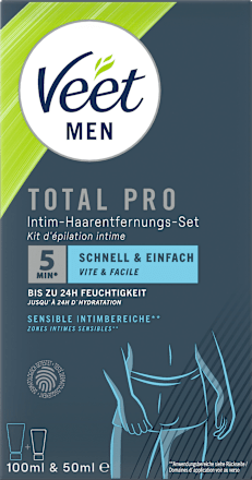 Haarentfernungsset Intimbereich (Creme & Pflegebalsam) Veet MEN