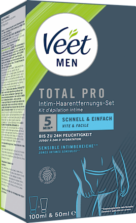 Haarentfernungsset Intimbereich (Creme + Pflegebalsam) Veet MEN
