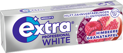 Kaugummi, Professional White, Himbeere Granatapfel, zuckerfrei EXTRA