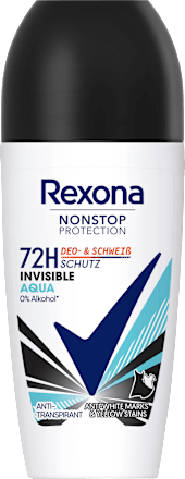 Antitranspirant Deo Roll-On Nonstop Protection Invisible Aqua Rexona