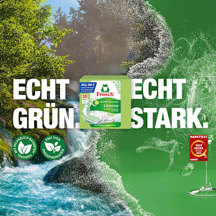 Geschirrspül-Tabs All-in-1 Limone Frosch