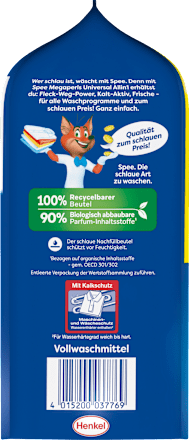 Vollwaschmittel Megaperls Universal Spee