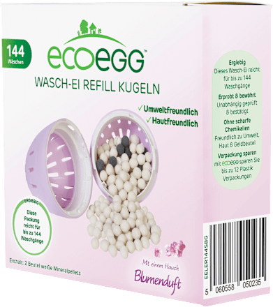 Waschei mit Blumenduft Refill Kugeln Nachfüllpack Ecoegg
