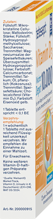 Vitamin D3 10.000 I.E. Wochendepot Tabletten 12 St tetesept